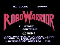 RoboWarrior, capture d'écran